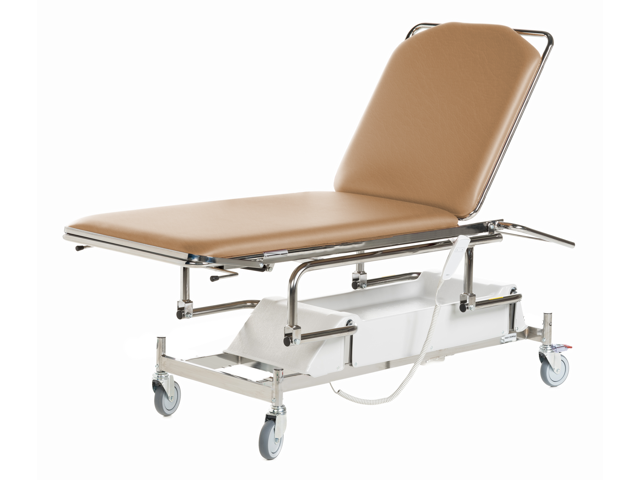 Underskningsbrits elektrisk med hjul beige Sjbloms